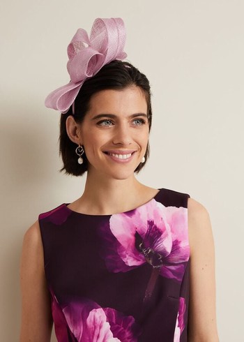 Phase Eight Large Bow Hats Pink Canada | SCKWOU-284